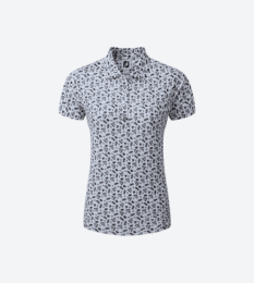 FJWSPECKLE-FD - FootJoy Women's Speckle Short Sleeve Print Shirt view 1