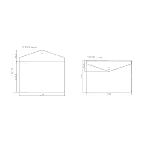 a4 envelope press button